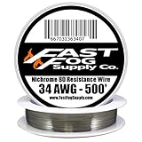 Fast Fog 500 ft - 34 Gauge AWG Nichrome 80 Resistance Wire 500’ Length