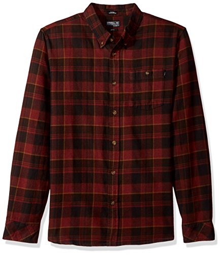 O neill men s redmond flannel, russet brown, m