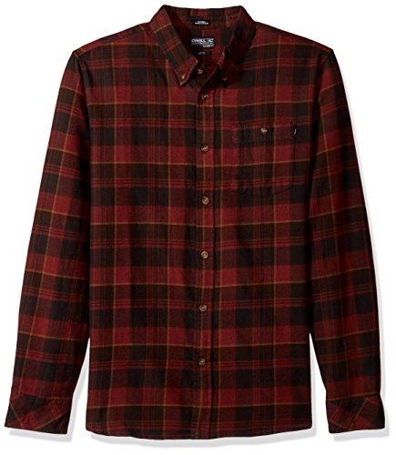 O'Neill Men's Redmond Flannel, Russet Brown, XXL