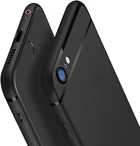iPhone 6 Case, iPhone 6S Case, CC Kimico [Ultra-Thin] & [Soft Touch] Premium Matte TPU Protect Cover for iPhone 6/6s 4.7 inch (Black)
