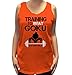 Training to Beat Goku Super Nerdy Ninja Tank Top Orange