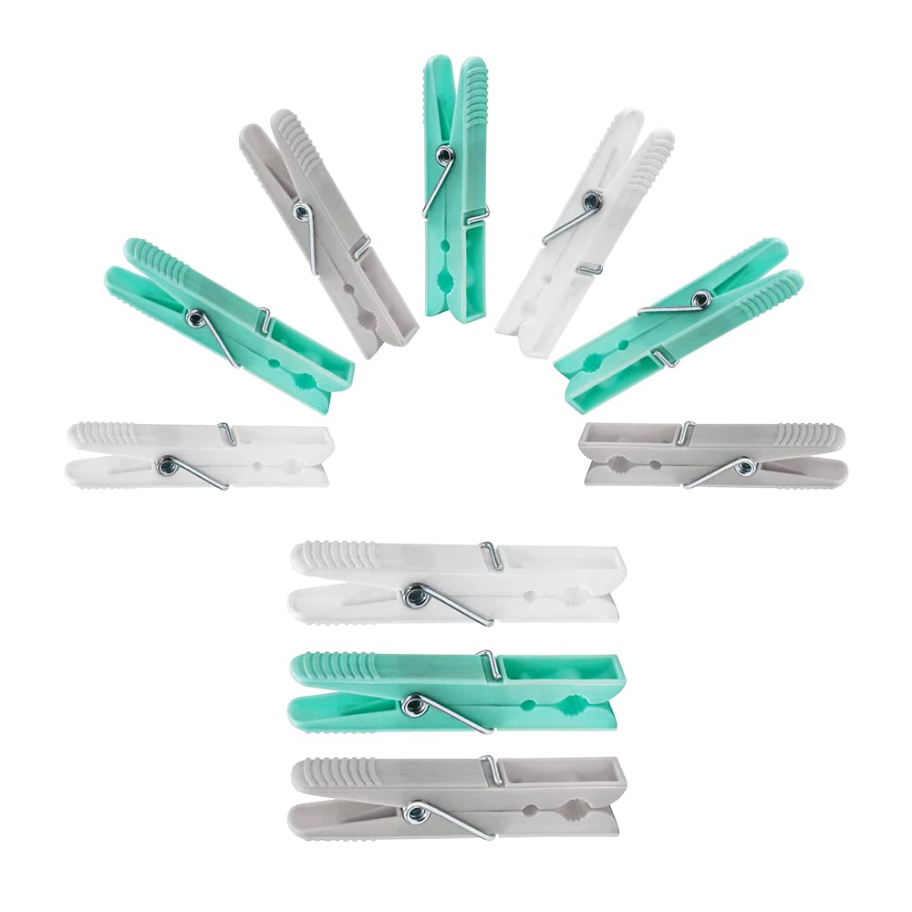 pegs it 36 Pcs Pegs for Washing Line | Plastic Laundry Pegs for Heavy Laundry | Multicolour Clothes Pegs | Wind-Proof, Rust Resistant Plastic Washing Pegs for Indoor and Outdoor