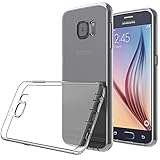 TruGlue X0017O7GKL Ultra Slim/Scratch Protection Transparent Perfect Fit Clear Rubber Case for Samsung Galaxy S6 - Clear