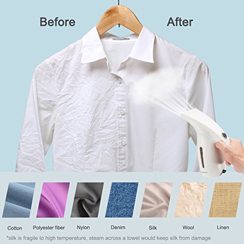 Beautiplove Handheld Clothes Steamer for Suits 150ml Portable Garment Steamer for Travel with Clothes Steamer Bag, Dual Voltage Travel Steamer with Automatic Shut-off Safety 2018 Design - Thumbnail 4