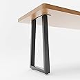 Luffioner Metal Table Legs 28”Height 17.7”Wide Heavy Duty Desk Legs DIY Furniture Legs for Dining Table,Coffee Table,Office Desk Set of 2