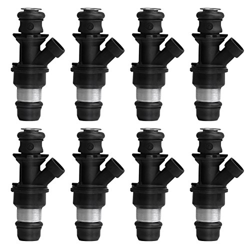 YITAMOTOR Fuel Injectors for Chevy Chevrolet Silverado 1500 GMC Sierra 1500 Cadillac 4 Hole Flow Matched Fuel Injector FJ10062 4.8L 5.3L 6.0L (Set Of 8 )