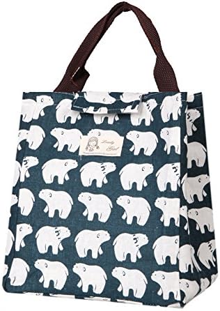 Ninko Bear Design Travel Zipper Organizer Lunch Box Bags Insulated Lunch Portable Thermal Tote For Women Lunch Boxes