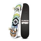PUENTE Pro Cruiser Complete Skateboard 31 Inch (Sky-Eye)