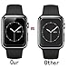 42mm Apple Watch Screen Protector - OneWalker 2-Pack Tempered Glass Screen Protector [Anti-bubble, Scratch Resistant] [Only Covers the Flat Area]