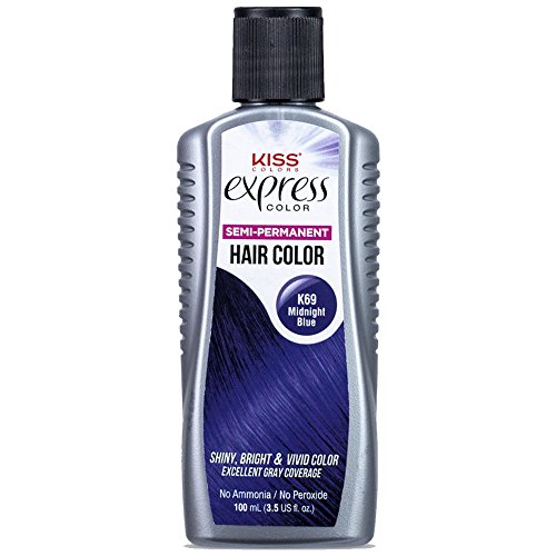 Kiss Express Color #K69 Semi-Permanent Midnight Blue 3.5 Ounce (100ml)
