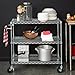 TRINITY EcoStorage Heavy Duty 3 Tier Rolling Utility Cart for Kitchen Organization, Garage Storage, Commercial and Industrial Use, NSF Certified, 800 Pound Capacity, 40” x 18” x 35.75”, Chrome Finish