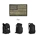 2 pieces Tactical USA Flag Patch - Multitan -American Flag Embroidered Green Border US United States of America Military Uniform Emblem Patches