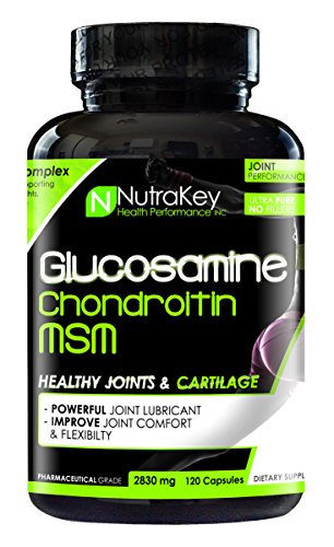 NutraKey Glucosamine Chondroitin MSM Capsules, 120 Count