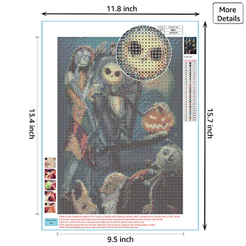 Algopix Similar Product 17 - 4 Pack Halloween 5D Diamond Painting