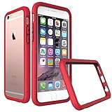 Rhino Shield Crash Guard Slim Impact Bumper for iPhone 6/6s - Red (includes Rear Scratch Protection Shield)