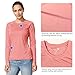 baleaf Women's Long Sleeve Shirts UPF 50+ Sun Protection SPF Quick Dry Lightweight T-Shirt Outdoor Hiking Runing Fishing Pink Size M