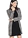 SheIn Women's Lapel Collar Coat Long Sleeve Plaid Blazer Outerwear Grey Large
