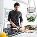 MALMO 3-Tier Wire Fruit Hanging Basket, Vegetable Kitchen Storage Basket, Iron Wire Black