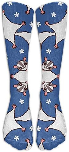 Henhao5 Sock Sweet Sugar Glider With Flowers Unisex Outdoor Adult Sport Over-The-Calf Long Tube Stockings Crew Socks 40cm(15.74in) One Size