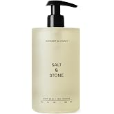 Salt &amp; Stone Body Wash for Women &amp; Men, Bergamot &amp; Hinoki 15.2 fl oz | Shower Gel, Sulfate-Free, Paraben-Free, Dye-Free, Vegan, Hydrating &amp; Moisturizing with Antioxidants, Vitamin C, Niacinamide