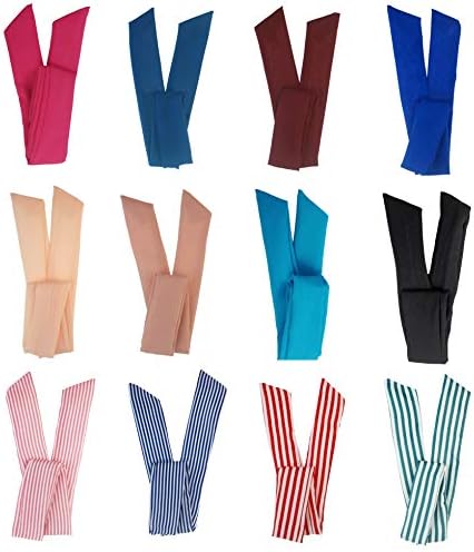 12 Set Mixed Designs Retro Wire Bunny Ears Hair Tie Headband Head Scarf Bundle