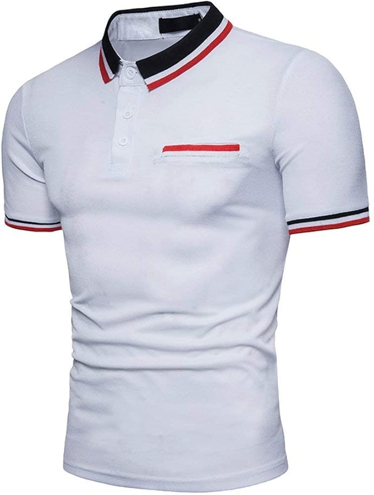 polo blanco hombre cuello redondo