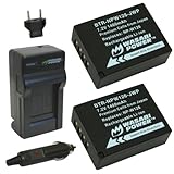 Wasabi Power NP-W126, NP-W126S Battery (2-Pack) and Charger for Fujifilm X-A2, X-A3, X-A5, X-A10, X-E2, X-E2S, X-E3, X-H1, X-M1, X-Pro2, X-T1, X-T2, X-T3, X-T10, X-T20, X-T30, X-T100, X100F and more