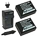 Wasabi Power Battery (2-Pack) and Charger for Fujifilm NP-W126 and Fuji FinePix HS30EXR, HS33EXR, HS50EXR, X-A1, X-E1, X-E2, X-M1, X-Pro1, X-T1