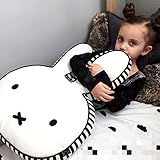 Hiltow Miffy Rabbit Toy Pillow,Decorative Cotton Throw Pillow for Kids (Large)