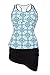 EVALESS Womne's Two Piece Tankini Sets Tops Swimwear With Boyleg Swim Short XX-Large Light Blue
