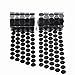 Self Adhesive Dots, Strong Adhesive 1200pcs(600 Pairs) 0.59 inch Diameter Sticky Back Hook Nylon, Loop Strips with Waterproof Sticky Glue Tapes for Classroom, Office, Home(Black)