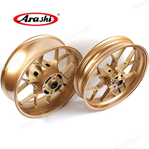 Arashi Wheel Rim Front and Rear for HONDA CBR600RR 2007-2017 Motorcycle Accessories CBR 600 RR CBR600 600RR 600CC Gold 2008 2009 2010 2011 2012 2013 2014 2015 2016