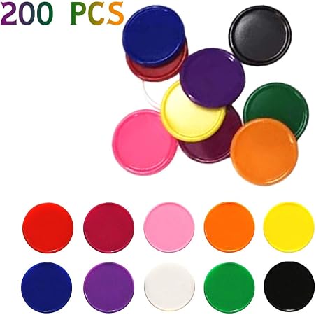 Qinsky 160 Jetons De Bingo Colorés - Compteurs Plastique Pour Jeux Mathématiques