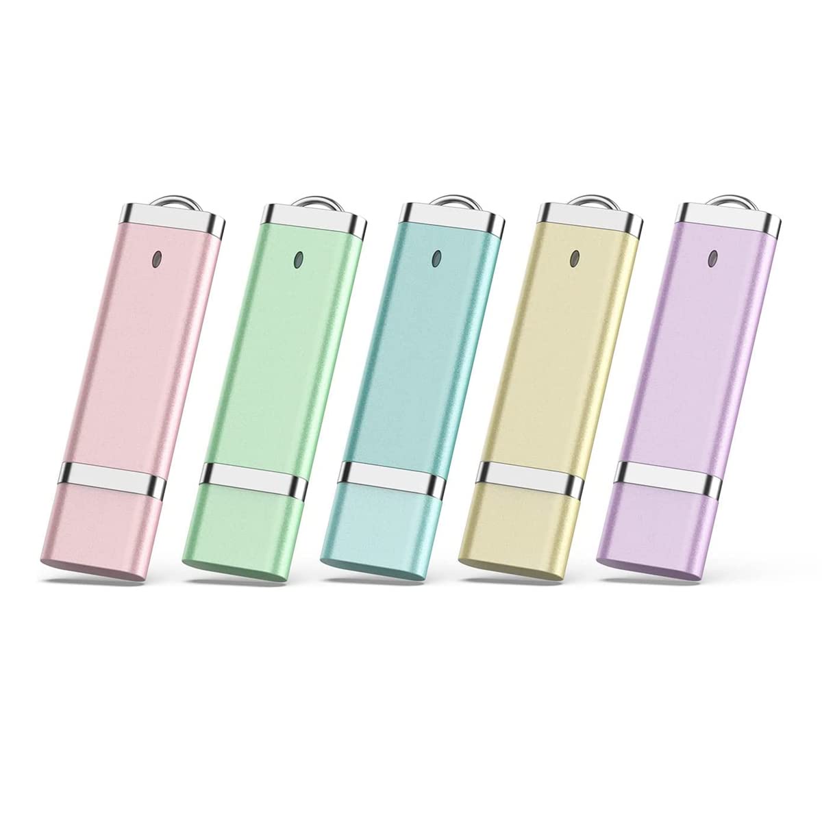 16 GB USB Flash Drives 5 Pack, KOOTION 16 GB USB Stick Thumb Drives Memory Stick Jump Drive with LED Light for Storage and Backup (5 Pack Mixcolor USB 2.0) — image 1