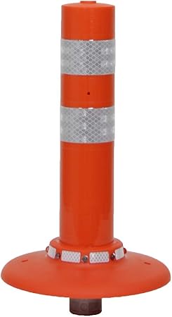 Amazon Nok ポストコーン スタンダードタイプ 着脱1本脚式 H400 橙 Pct 40 250 R 標識 道路用品