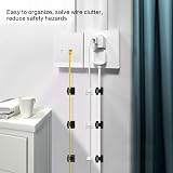 Sukudon 100 Pcs Black Self-Adhesive Cable Clips Wire Management Holder Organizer view 3