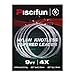 Piscifun Fly Fishing Leader with Pre-Tied Loop, Tapered Fly Line Leader, Nylon, Clear, 9ft, 6 Pack, 3X