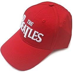 Rock Off Beatles – The White Drop T Logo Officiel Casquette - Les Beatles, Paul McCartney, John Lennon, RIngo Starr, George Harrison