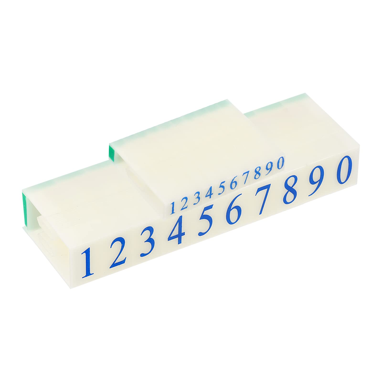 PATIKIL Detachable Number Stamps, 2 Set Numeral 0-9 Number Stamp Combination Set Number Stamper Initial Stamp Font Size 5x3mm & 13x8mm for Card Tag Scrapbook Craft Making Teaching
