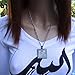 Men's Gunmetal 4 Qul Quls Quran Surah Necklace Islamic Islam Muslim Allah (24
