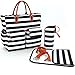Aidonger Baby Organizer Diaper Handbag with Stroller Straps, Changing Pad and Insulation Bag (Black)
