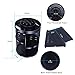 Makeup Cosmetic Organizer EMOCCI 360 Degree Rotating Adjustable Cosmetics Storage Box Case 7 Layers Large Capacity Make Up Holder Vanity Shelf Fits Bath Counter Bathroom Accessories(Black)