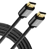 FIRBELY High Speed HDMI Cable- UHD HDMI Cord Braided Gold Plated Connector 60Hz Ultra High Speed 18Gbps Support Fire TV/Ethernet/Audio Return/Video 4K UHD 2160p HD 1080p 3D/Xbox Playstation 10 feet