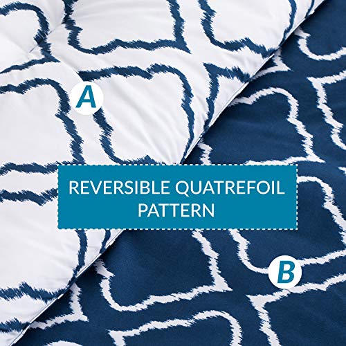 1 Bedsure+Quatrefoil+Alternative+Comforter+Pillowcase