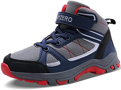 Vivay Kids Hiking Shoes Boys Winter Trekking Hiking Shoes Ankle Boots Outdoor Athletic Sneakers Girls