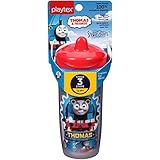 Playtex Sipsters Stage 3 Thomas the Train Spill-Proof, Leak-Proof, Break-Proof Insulated Spout Sippy Cups - 9 Ounce - 1 Count (Color/Theme May Vary)