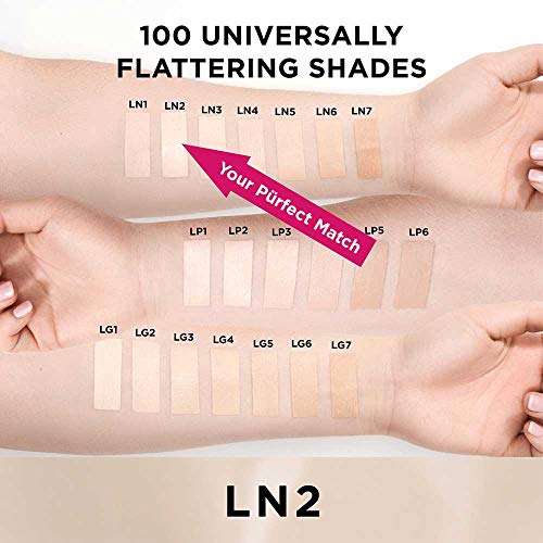 PÜR 4-in-1 Love Your Selfie Longwear Foundation & Concealer, Ln2, 1 Ounce