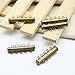 Beautiful Bead 10Pcs 5 Strand Slides Magnetic Tube Clasp For Necklace Jewelry Findings, Bronze