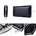 Women Credit Card Wallet, TEOYALL 36 Card Slots Genuine Leather RFID Blocking Card Holder (Black)