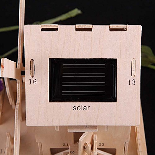 image for Qinmay Solar DIY wooden hut Manual 3d model wooden educational toys of